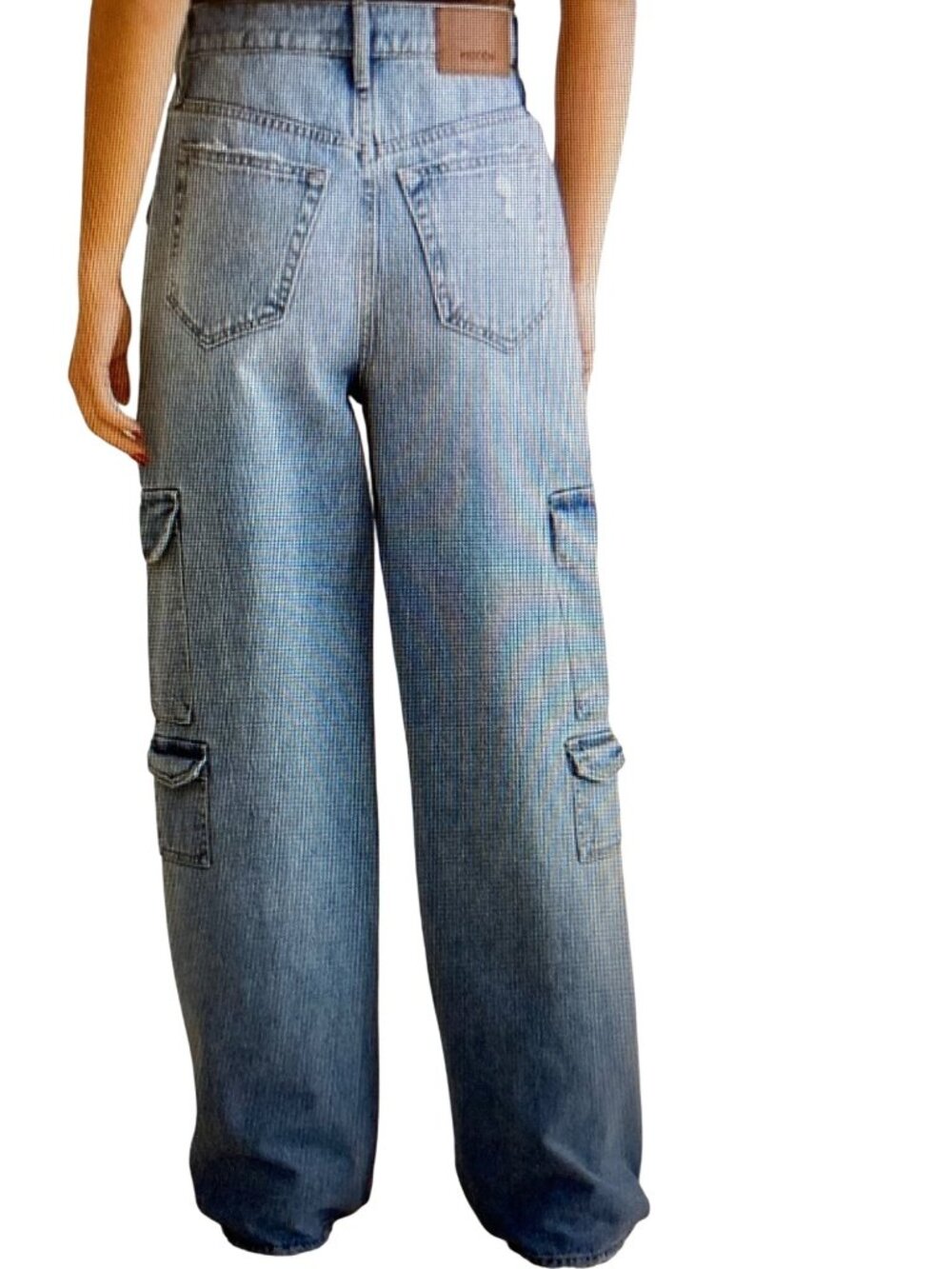 Hidden Women's Nori Wide Leg High Rise Cargo Jeans26 NWT - Picture 5 of 10